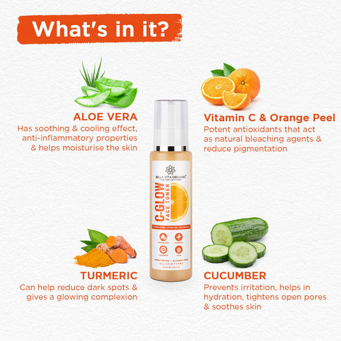 Bella Vita Organic C-Glow Face Toner 100ml